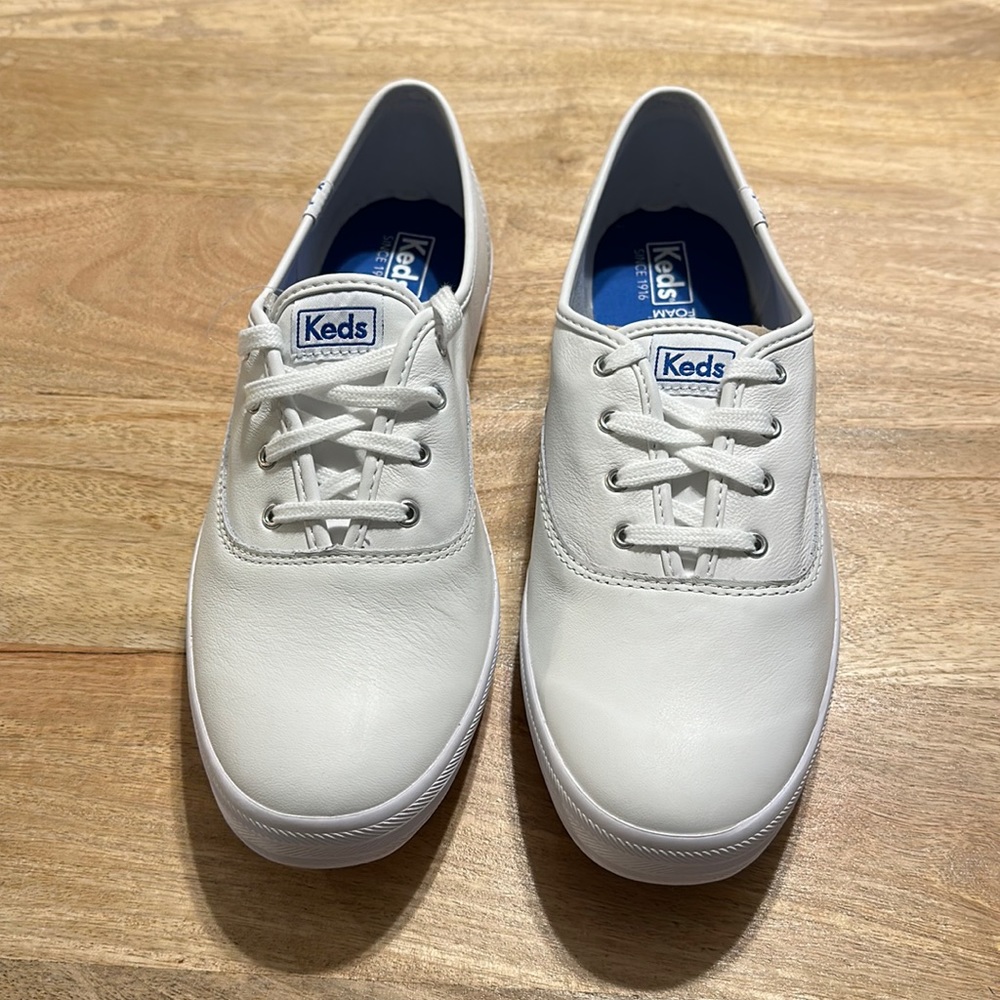 Women’s Keds, Size 11, Champion White Leather, Dream Foam, Brand New